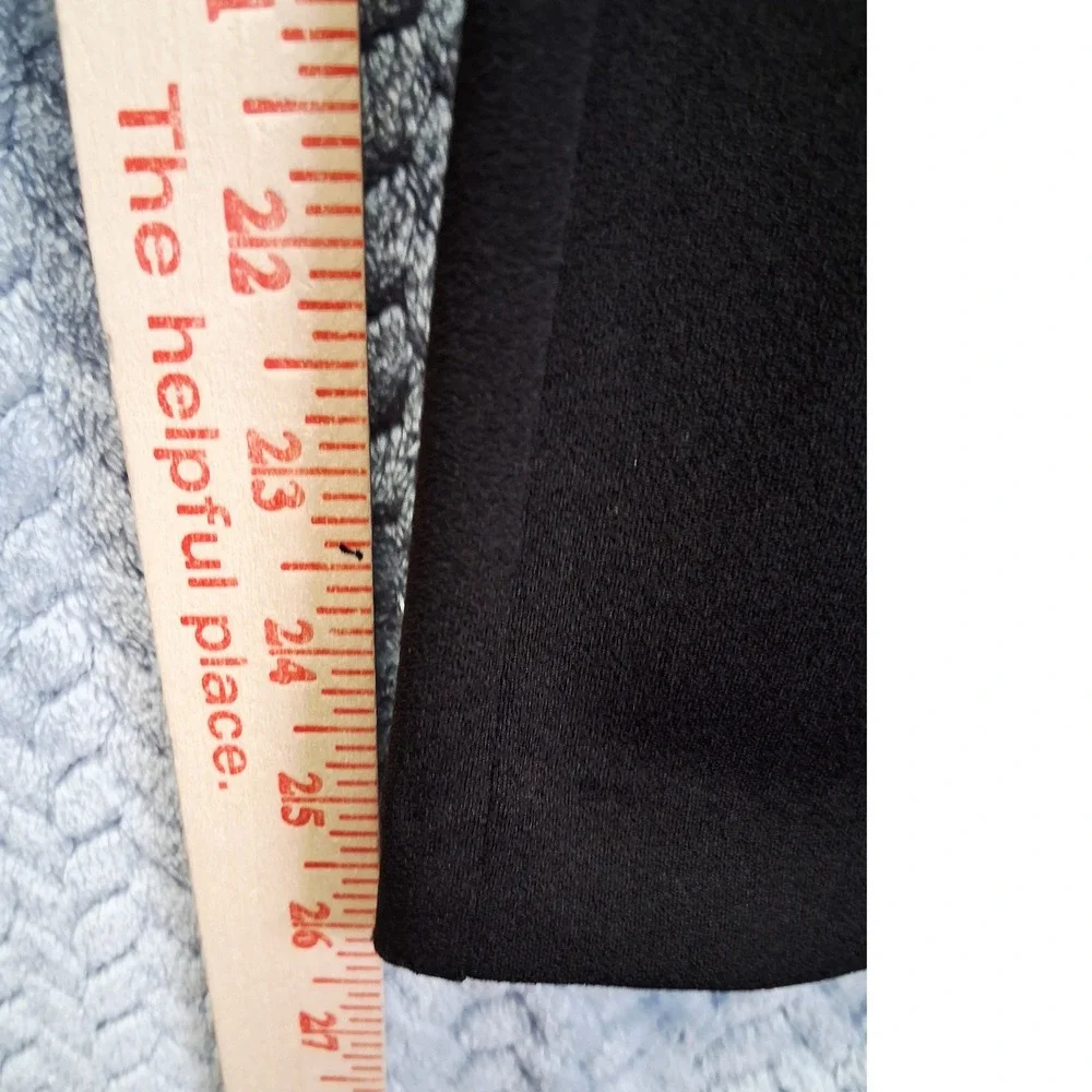 Michael Kors Black Belted Straight Leg Trousers Size 16 Wide Leg Relaxed Fit